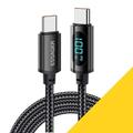 Cavo USB C 100W Prolunga USB 5 A Cavo di ricarica Nylon intrecciato Display a LED Per Samsung Appendini per cellulare