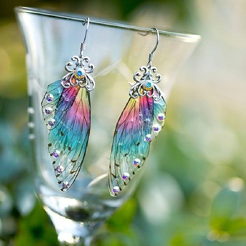 Damen Ohrringe chic modern Street Fashion Charme transparent Insektenflügel Ohrhänger / Frühling / Sommer / Herbst / Winter