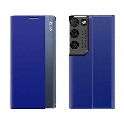 Handy Hülle Handyhüllen Für Samsung Galaxy S25 S24 S23 S22 S21 Ultra Plus A13 S20 Ganzkörperhülle Klapphülle Stoßrahmen Magnetisch Staubdicht Einfarbig PC PU-Leder Image