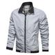 Herren Leichte Jacke Bomberjacke Outdoor Freizeitskleidung Warm Herbst Winter Glatt Modisch Strassenmode Kargen Standard Schwarz Dunkelblau Grau Jacken