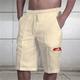 Herren Cargo Shorts Kurze Hosen Sommer-Shorts Kordelzug Elastische Taille Bedruckt Buchstabe Grafik-Drucke Atmungsaktiv Weich Kurz Casual Täglich Festtage Strassenmode Designer Schwarz Blau