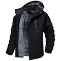 Herren Wanderjacke Skijacke Regenjacke Windjacke Sport Natur Campen und Wandern warm Fleece-Futter Winter Herbst Feste Farbe Denim Blue Schwarz Rote Königliches Blau Blau Jacken