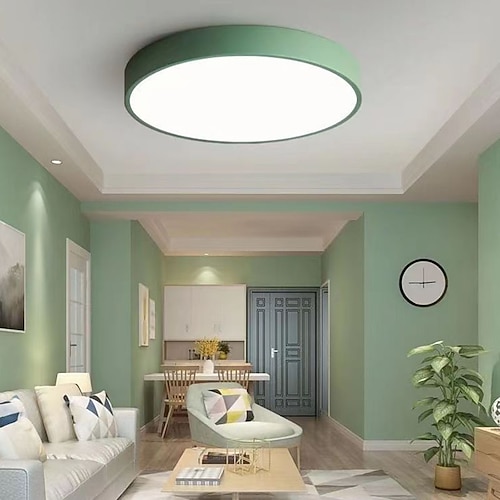 Deckenleuchte 9 Macaron ultradünn 5cm hellamp; stromsparende moderne acryl rund einbau led deckenleuchte warmweiß 110-240v Image