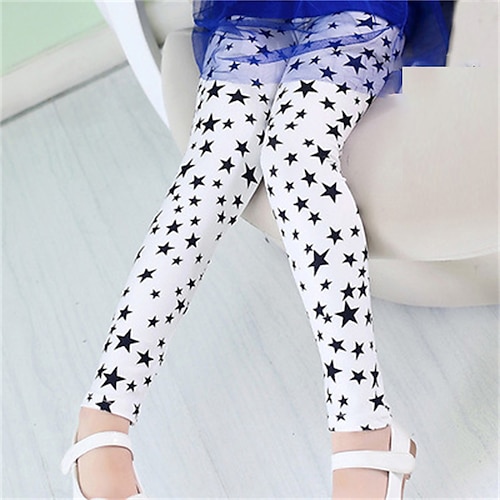 kinderkleidung Mädchen Gamaschen Herz Aktiv Outdoor Baumwolle 3-7 Jahre Herbst Blauer Schmetterling Weißer Schmetterling Rosa Schmetterling Image