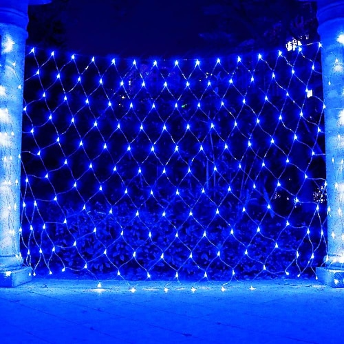 LED Fischernetz Lampe Netzgitter Laterne Außenbeleuchtung Halloween-Dekoration Zimmer Nachtisch hängende Netzlampe Image