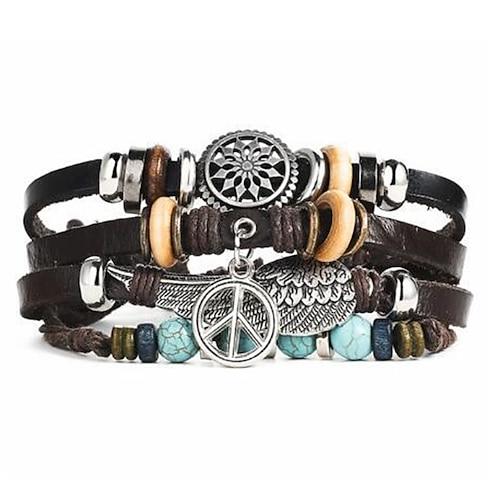 Damen Armbänder Künstlerisch Party Farbblock Armband / Schwarz / Silber / Blau / Herbst / Winter