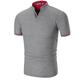 Herren Poloshirt Golfhemd Casual Täglich Kragen Ständer Kurzarm Basic Feste Farbe Einfach Sommer Slim Fit Schwarz Weiß Rote Grün Grau Poloshirt