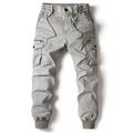 Herren Cargohose Cargohosen Cargohose Hose Hosen Taktisch Kordelzug Elastische Taille Multi Pocket Glatt Atmungsaktiv Draussen In voller Länge Casual Täglich Baumwolle Brautkleider schlicht Taktisch