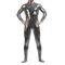Glänzende Zentai-Anzüge Ganzkörperanzug Bodysuit Karnevalskostüm Ganzkörperanzug Herren Damen Sex Einfarbig Elasthan Latex Kostüm für Halloween Maskerade Erwachsene