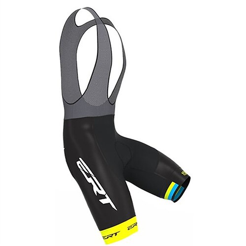 Herren Grafik Fahrradträgerhose Radhose Unterlage Fahhrad Trägerhose MTB-Shorts Rennpassform Sport 3D-Polster Radfahren Rutschfest Elastisch Dunkelrosa Weiß Bekleidung Fahrradbekleidung Image
