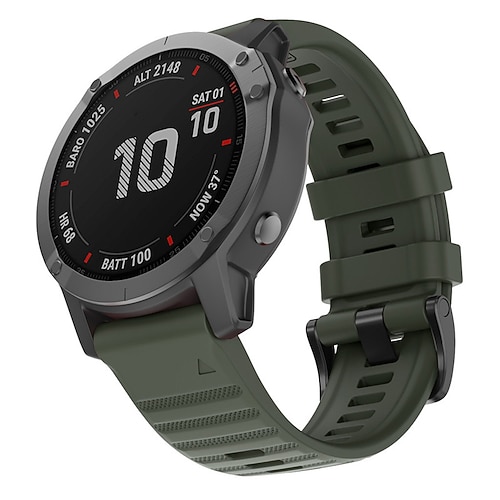 Uhrenarmband für Garmin Fenix 7 Pro 6 5 Plus Epix Pro 47mm Approach S70 47mm S62 S60 Forerunner 955 255 945 745 Instinct 2 Marq Descent Quatix 22mm Silikon Ersatz Gurt Schnellverschluss 22 mm Image