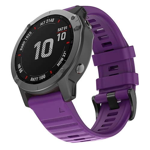 Uhrenarmband für Garmin Fenix 7 Pro 6 5 Plus Epix Pro 47mm Approach S70 47mm S62 S60 Forerunner 955 255 945 745 Instinct 2 Marq Descent Quatix 22mm Silikon Ersatz Gurt Schnellverschluss 22 mm Image