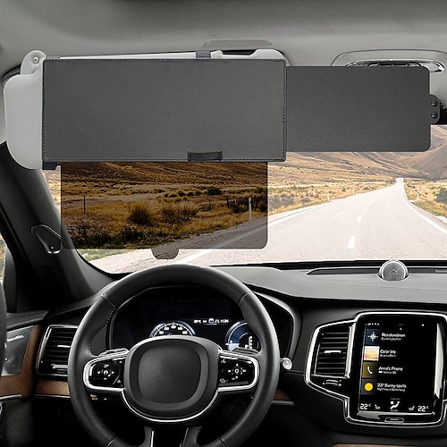 Polarisierter Sonnenblendenverlängerer für das Auto – Antireflex-Windschutzscheiben-Sonnenschutz UV- und Schneeschutz für Front-/Seitenfenster