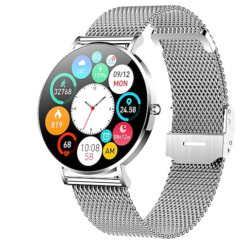 Ultradünne Smartwatch Damen AMOLED 360360 HD Bildschirm Immer angezeigt Anruf-Erinnerung Smartwatch wasserdicht Sportuhren Image