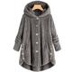 Damen Fleecejacke Sherpa-Jacke Teddy-Mantel Outdoor Valentinstag Täglich Herbst Winter Mantel Regular Fit Windundurchlässig warm halten Zeitgenössisch Stilvoll Plüsch Jacken Langarm Leopard Glatt