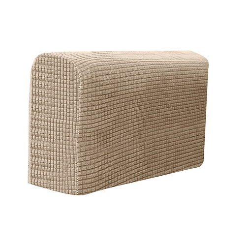 2 Stück Stretch-Sofa-Armlehnenbezüge in Burgunderrot, Spandex-Armlehnenbezüge für Stühle, Couch, Sofa, Sessel, Schonbezüge für Liegesofa mit Drehstiften Image