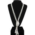 Kunstperlenkette lange Perlenketten 1920er Accessoires für Frauen Roaring 20s Flapper Vintage Party