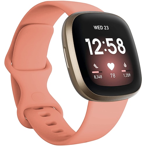 Uhrenarmband für Fitbit Versa 3 Sense Silikon Ersatz Gurt Atmungsaktiv Sportarmband Armband Image