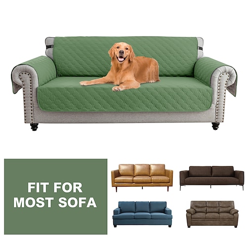 100 % wasserdichte Sofabezüge für Hunde und Haustiere, Couchbezug, Sofabezug, Liegestuhlbezug, burgunderroter Couchschutz, rutschfester Sofabezug für 1/2/3/4 Kissen, Couch, Liegestuhl, Möbelschutz Image