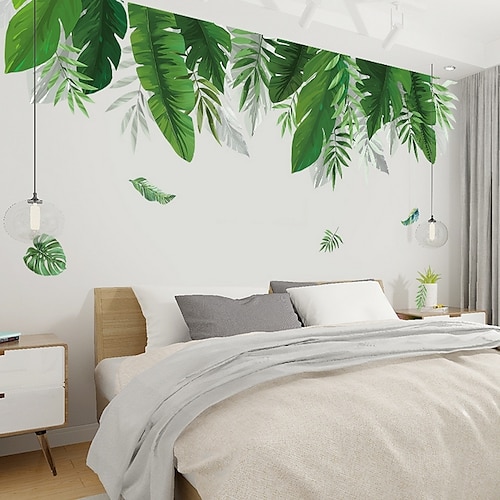 Blumen-amp; pflanzen wandaufkleber schlafzimmer, vorgeklebte pvc dekoration wandtattoo 60x90 cm wandaufkleber für schlafzimmer wohnzimmer Image