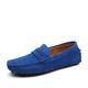 Herren-Loafer aus Wildlederimitat, lässige Slipper zum Hineinschlüpfen mit rutschfester Sohle – perfekt für den Alltag