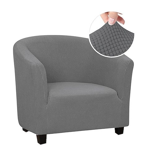 Schonbezug für Clubsessel, Schonbezug für Barrel-Sessel, Stretch-Sesselbezug, Sofabezug, Couch-Möbelschutz für Wohnzimmer, Jacquard-Spandex-Couchbezüge Image