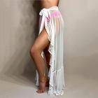 Damen Cover Up Maxiröcke Mesh Polka Dot Urlaub Strand Sommer Urlaub Mode sexy Urlaub schwarz weiß beige
