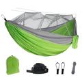 Outdoor-Hängematte mit Moskitonetz, Nylon-Doppel-Personen-Camping-Hängematte, tragbare Hängematte mit Moskitonetz – perfekt für Outdoor-Camping