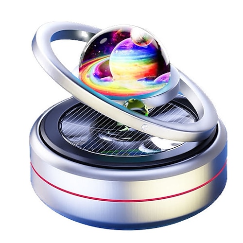 Auto Solar Lufterfrischer drehbarer Luftreiniger Aromatherapie Diffusor Auto Dekoration Zubehör für Auto Home Interior Duft Image