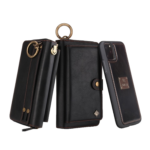 Handy Hülle Handyhüllen Für iPhone 17 Pro Max 17 Air 16 15 14 Pro Max Plus 13 12 11 Pro Max Mini Brieftaschenhülle Abnehmbar Magnetisch Vollschutz Retro Echtes Leder Image