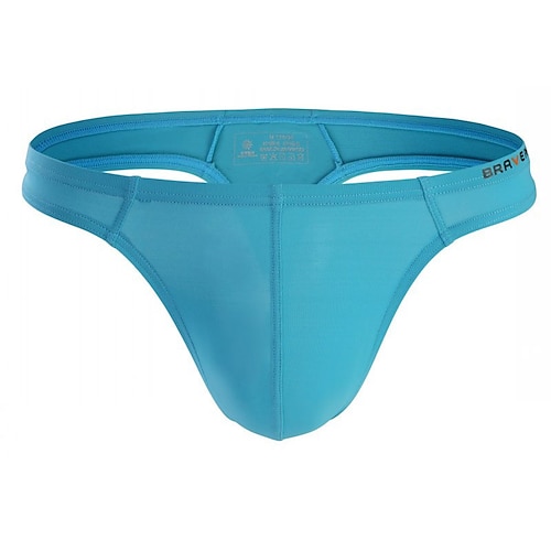 Herren Bademode Badehosen Schwimmen Tanga Elastische Taille Glatt Atmungsaktiv Weich Outdoor Casual Täglich Hawaiianisch Stilvoll Schwarz Weiß Mikro-elastisch Image