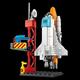 Luftfahrt, Raumhafen, Modell, Raumfähre, Raketenstartzentrum, Konstruktion, Bausteine, Raumschiff, Kindersteine, kreatives Spielzeug