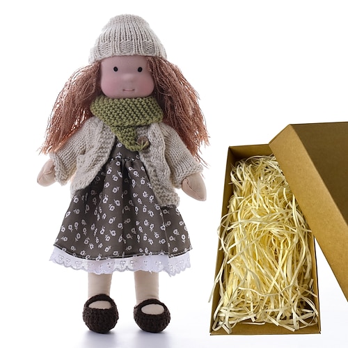Waldorfdoll Baumwolle Waldorf Puppe Puppen Künstler handgemacht Festival Daumen Waldorf Weihnachtsgeschenk