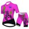 Damen Radtrikot mit Radhose fahrradbekleidung Kurzarm MTB Mountain Rennrad Violett Gelb Rote Graphic Fahhrad Atmungsaktiv Schnelltrocknend Spandex Sport Graphic Bekleidung