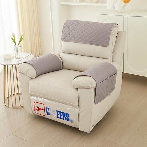 Sofa-Armlehnenbezug Couch-Armlehnenmatte Rückenlehnenbezug weicher Schutz für Stühle Couch Sofasessel Schonbezüge Liegesofa Image