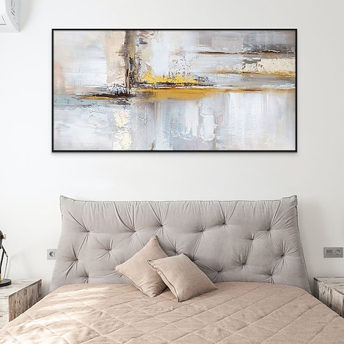 handgefertigte handgemalte Leinwandmalerei Wandkunst moderne Textur abstraktes Ölgemälde Landschaft Heimdekoration Dekor gerollte Leinwand kein Rahmen ungedehnt Image