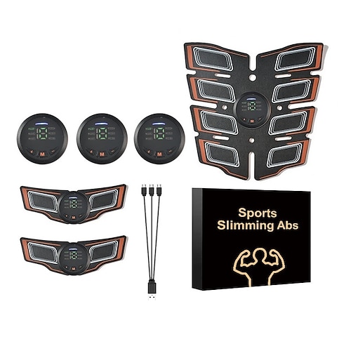 ABS-Muskelstimulator Bauchmaschine Tragbarer Bauchstraffungsgürtel Home Office Fitness Workout Geräte für den Bauch Valentinstagsgeschenk Image