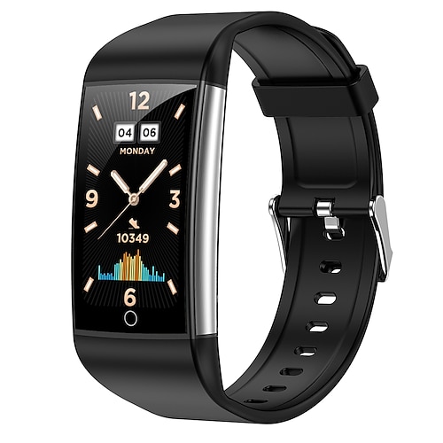 1,47-Zoll IPS-Bildschirm Lipid Harnsäure Blut ECG Blutdruck Gesundheit Smart Watch Temperaturüberwachung Schrittzähler Anruf-Erinnerung Kompatibel mit Android iOS Frauen Männer wasserdicht Image