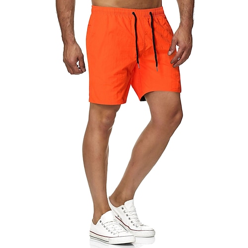 Herren Badehose Schwimmshorts Bademode Boardshorts Badeshorts Strandshorts Kurze Hosen Kurze Sporthose Kordelzug Elastische Taille Glatt Bedruckt Rasche Trocknung Draussen Kurz Casual Strand Image