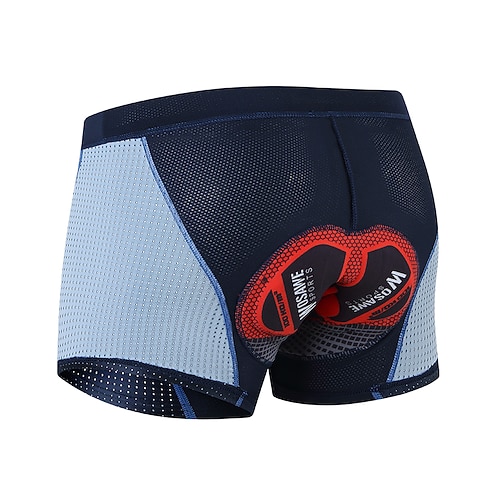 WOSAWE Herren Fahrrad Unterwäsche Fahrradshorts Gepolsterte Fahrradhose Fahhrad Shorts Unterwäsche Shorts Halbformpassend Mountainbike MTB Straßenradsport Sport 4D Pfad Schnelltrocknend Reduziert Image