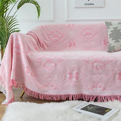 Sofa-/Couchbezug, Baumwolle, Sofaüberzüge, Sofahandtuchdecke, Sofaüberwürfe, Bezüge für Kissen, Couch, Couchbezug für Hunde, Möbelschutzbezug mit Quaste Image