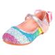 Mädchen Cosplay Schuhe Flache Schuhe Glitzer Mary Jane Schuhe für das Blumenmädchen Prinzessin Schuhe PU Glitzer Kristall Pailletten Juwelen Große Kinder (ab 7 Jahren) Kleine Kinder (4-7 Jahre