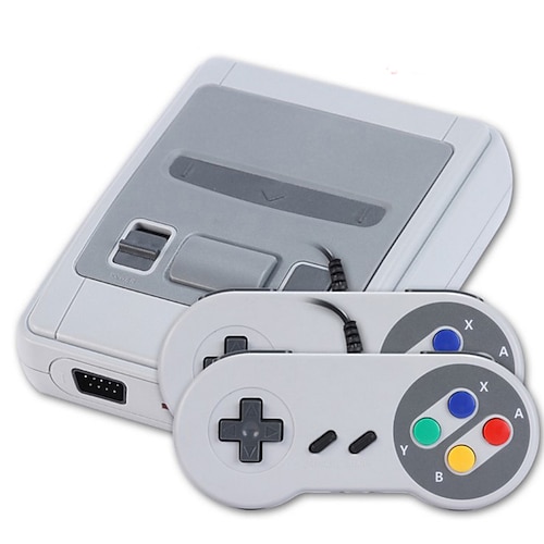 Retro-Spielkonsole mit 620 integrierten Spielen, klassisches Mini-Videospielsystem für den Fernseher mit 2 kabelgebundenen Controllern, Plug-and-Play-AV-Ausgang, Spielekonsole für Kinder und Erwachsene, S620 Retro-Konsole