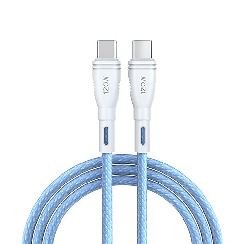 120 W USB-Typ-C-zu-USB-C-Kabel USB-C-PD-Schnelllade-Ladegerät-Kabel für MacBook Samsung Xiaomi Huawei Typ-C-USB-C-Kabel Image