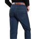 Herren Jeans Hose Hosen Tasche Glatt Komfort Atmungsaktiv Outdoor Täglich Ausgehen Baumwollmischung Modisch Brautkleider schlicht Schwarz Blau