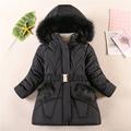 kinderkleidung Mädchen Daune Pufferjacke für Kinder Aktiv Tasche Schulanfang Mantel Oberbekleidung 4-12 Jahre Winter Dunkelrot Schwarz Marineblau