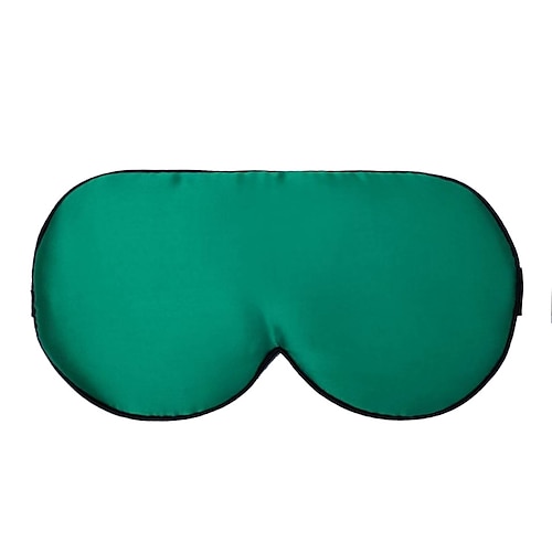 100 % echte, natürliche Augenmaske aus reiner Seide mit verstellbarem Riemen zum Schlafen, doppelseitiger Schlafschutz aus Maulbeerseide, blockiert Licht und reduziert geschwollene Augen Image