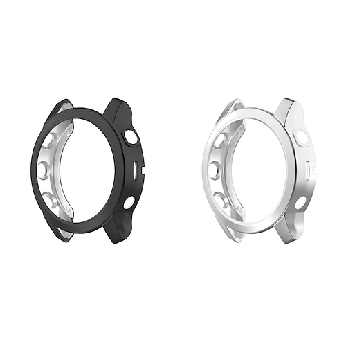2er Pack Uhrengehäuse Kompatibel mit Garmin Fenix 7S / Fenix 7 / Fenix 7X Kratzfest Ultra dünn Stoßresistent Weiches TPU Beobachten Abdeckung Image