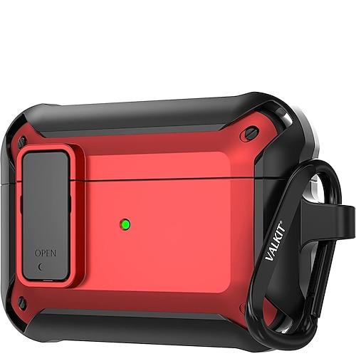 Airpods Pro Case Cover für Herren mit Schloss, Military Armor Series Ganzkörper Airpod Pro Case mit Schlüsselanhänger Cool Air Pod Pro Stoßfeste Schutzhülle für Airpod 3/2/1 Pro