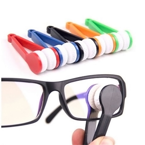 5 Stück Brille Brille Brillenreiniger Pinsel Mikrofaser Brille Reiniger Pinsel Reinigungswerkzeug Image